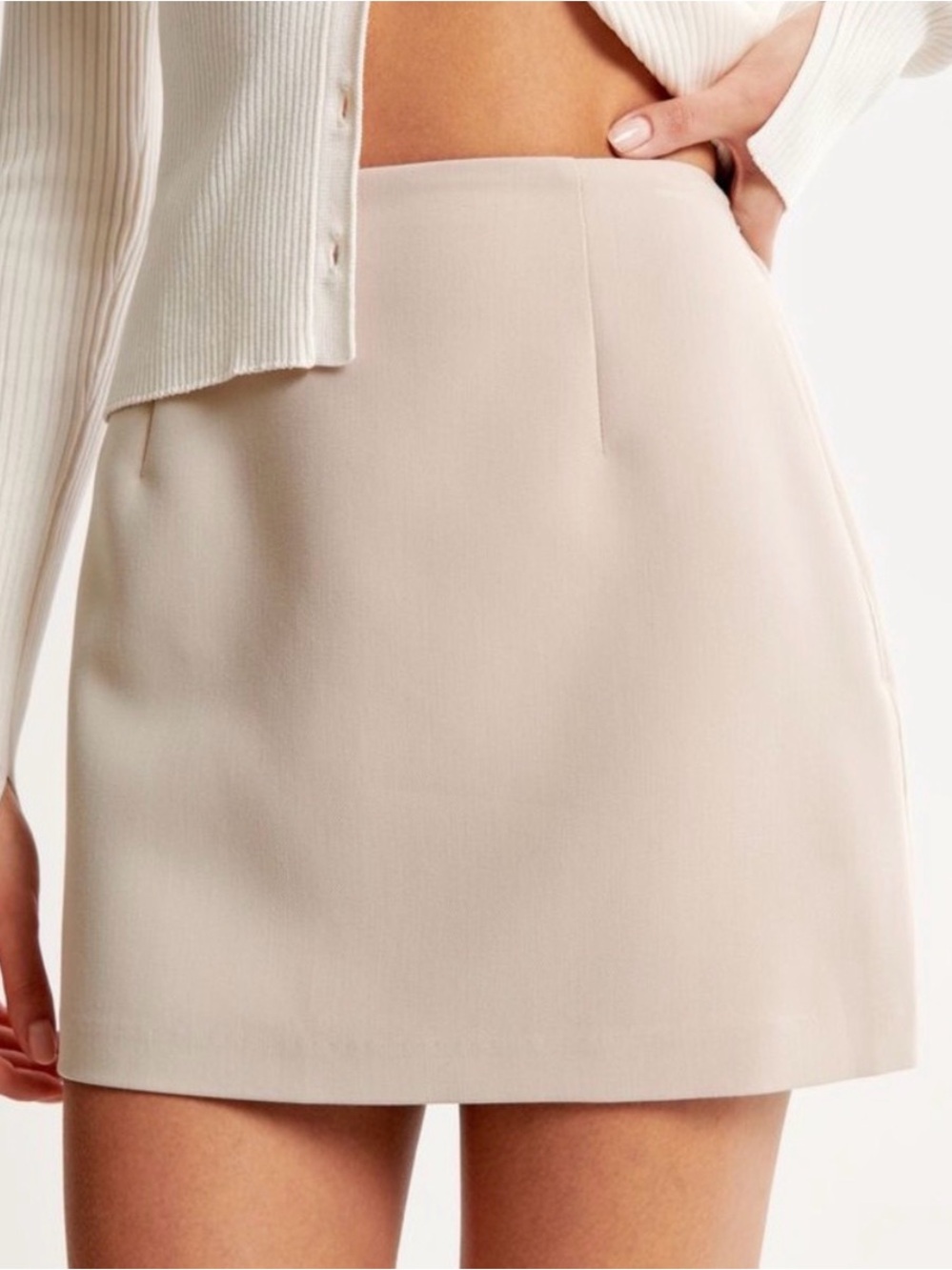 Abercrombie Beige Mini Skirt